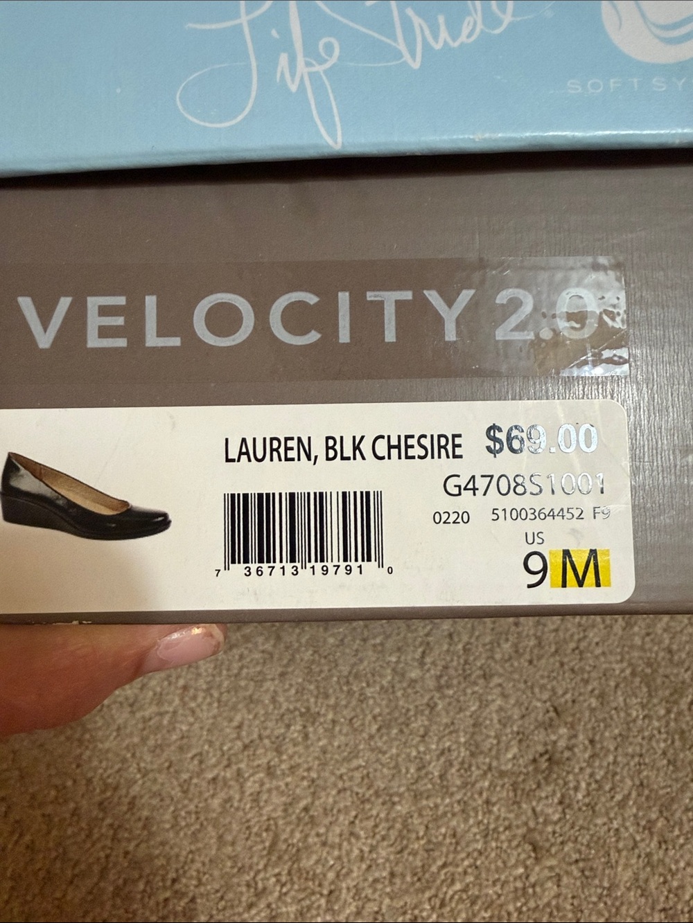 Life Stride Black Patent Wedge Pumps - Picture 5 of 5